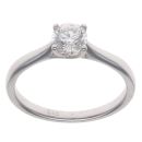 Platinum 0.70ct Brilliant Cut Diamond Solitaire Ring