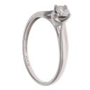 9ct White Gold 0.20ct Brilliant Cut Diamond Solitaire Ring
