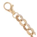 9ct Yellow Gold Cubic Zirconia Patterned Bracelet 8"