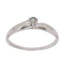 9ct White Gold 0.05ct Brilliant Cut Diamond Solitaire Ring