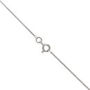 18ct White Gold 0.15ct Diamond Floating Solitaire Pendant And Chain 18"