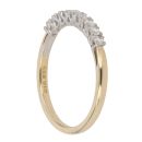 18ct Yellow Gold 0.30ct Brilliant Cut Diamond Half Eternity Ring