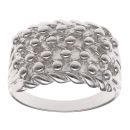 Silver Four Row Keeper Ring