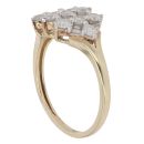 9ct Yellow Gold 0.80ct Brilliant Cut Diamond Cluster Ring