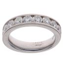 Platinum 1.65ct Brilliant Cut Diamond Half Eternity Ring