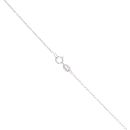 9ct White Gold 0.50ct Lab Grown Oval Cut Diamond Solitaire Pendant & Chain 18"