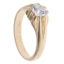 9ct Yellow Gold Cubic Zirconia Signet Ring
