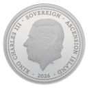 Platinum 2026 The Centenary of Queen Elizabeth II Ascension Island Coin