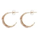 9ct Yellow and Rose Gold Tree Of Life Clogau Earrings