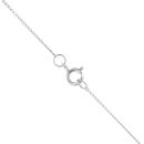 9ct White Gold 0.30ct Brilliant Cut Diamond Cluster Pendant And Chain 18"