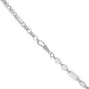 Silver Stars and Bars Chain 16" By Icesia