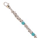 Unique & Co Stainless Steel Fancy Turquoise Bracelet 8.5"