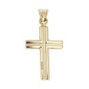 14ct Yellow And White Gold Crucifix Pendant