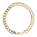 9ct Yellow Gold Curb Bracelet 9.5"