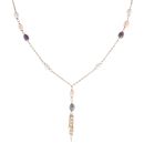 9ct Yellow Gold Multi-Coloured Bead Chain 18"