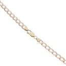 9ct Yellow Gold Flat Plain Curb Chain 26"