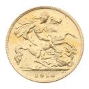 1914 George V Large Head UK Half Sovereign Coin