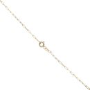14ct Yellow Gold 0.45ct Diamond And Sapphire Drop Pendant And Chain 16"