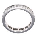 18ct White Gold 1.79ct Baguette Cut Diamond Full Eternity Ring