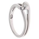 9ct White Gold 0.10ct Brilliant Cut Diamond Solitaire Ring
