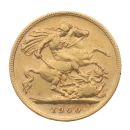 1900 Victoria Old Head UK Half Sovereign Coin