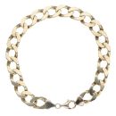 9ct Yellow Gold Curb Bracelet 9.5"