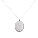Silver Butterfly Locket and Chain 18" By Icesia
