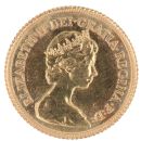 1982 Elizabeth II Decimal Portrait UK Half Sovereign Coin