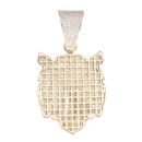 9ct Yellow Gold Cubic Zirconia Lion Pendant