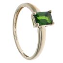 9ct Yellow Gold Diopside Single Stone Ring