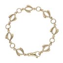 9ct Yellow Gold Fancy Bracelet 7.5"