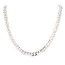 Silver Curb Chain 22" By Icesia