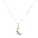 9ct Yellow Gold Rennie Mac Cresent Moon Pendant and Chain 18"