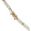 18ct Yellow Gold Greek Key Graduating Collarette Chain 18"