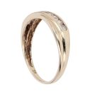9ct Yellow Gold Cubic Zirconia Crossover Ring