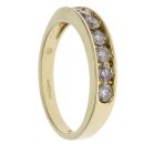 18ct Yellow Gold 0.50ct Brilliant Cut Diamond Half Eternity Ring