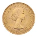 1958 Elizabeth II First Portrait UK Full Sovereign Coin