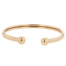9ct Yellow Gold Patterned Torque Bangle