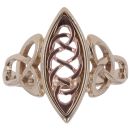 9ct Yellow and Rose Gold Celtic Knot Patterned Clogau Ring
