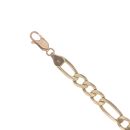 9ct Yellow Gold Figaro Bracelet 8.5"
