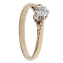 9ct Yellow Gold 0.25ct Brilliant Cut Diamond Solitaire Ring