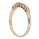9ct Yellow Gold 0.25ct Brilliant Cut Diamond Half Eternity Ring