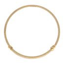 22ct Yellow Gold Children's Dot Cut Expanding Bangle