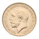1913 George V Half Sovereign Coin