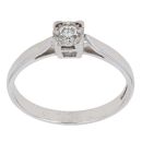 Platinum 0.20ct Brilliant Cut Diamond Solitaire Ring