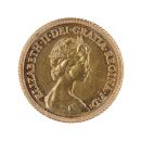 1982 Elizabeth II Decimal Portrait UK Half Sovereign Coin