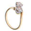 18ct Yellow Gold 1.45ct Brilliant Cut Diamond Two Stone Ring