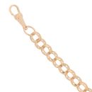 9ct Yellow Gold Heart Patterned Belcher Bracelet 6.5"