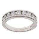 18ct White Gold 1.00ct Brilliant Cut Diamond Half Eternity Ring