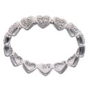 9ct White Gold 0.05ct Brilliant Cut Diamond Heart Fancy Ring